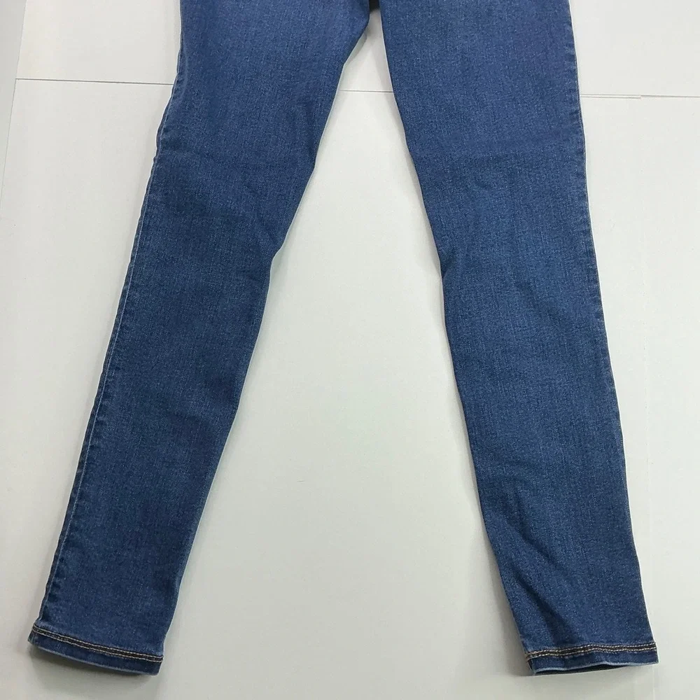 Old Navy Blue Rockstar Super Skinny Jeggings Kids Sz 10 High Rise Built-In Tough